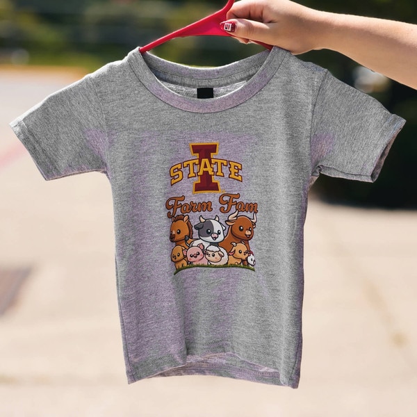 College House Toddler I-State Farm Fam Gray Short Sleeve T-Shirt